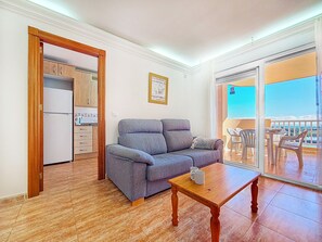 Flatscreentelevisie en een dvd-speler