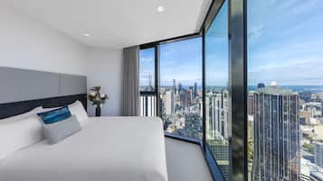 2 bedrooms, in-room safe, soundproofing, iron/ironing board