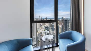 Appartement, 3 slaapkamers, uitzicht op stad | Terras