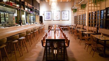 Breakfast, lunch and dinner served