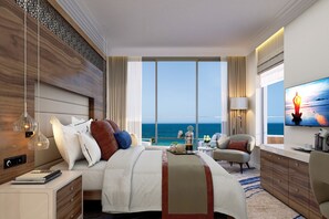 Junior Suite, Sea View | Egyptian cotton sheets, premium bedding, minibar, in-room safe - Amavi, MadeForTwo Hotels - Paphos (Paphos)
