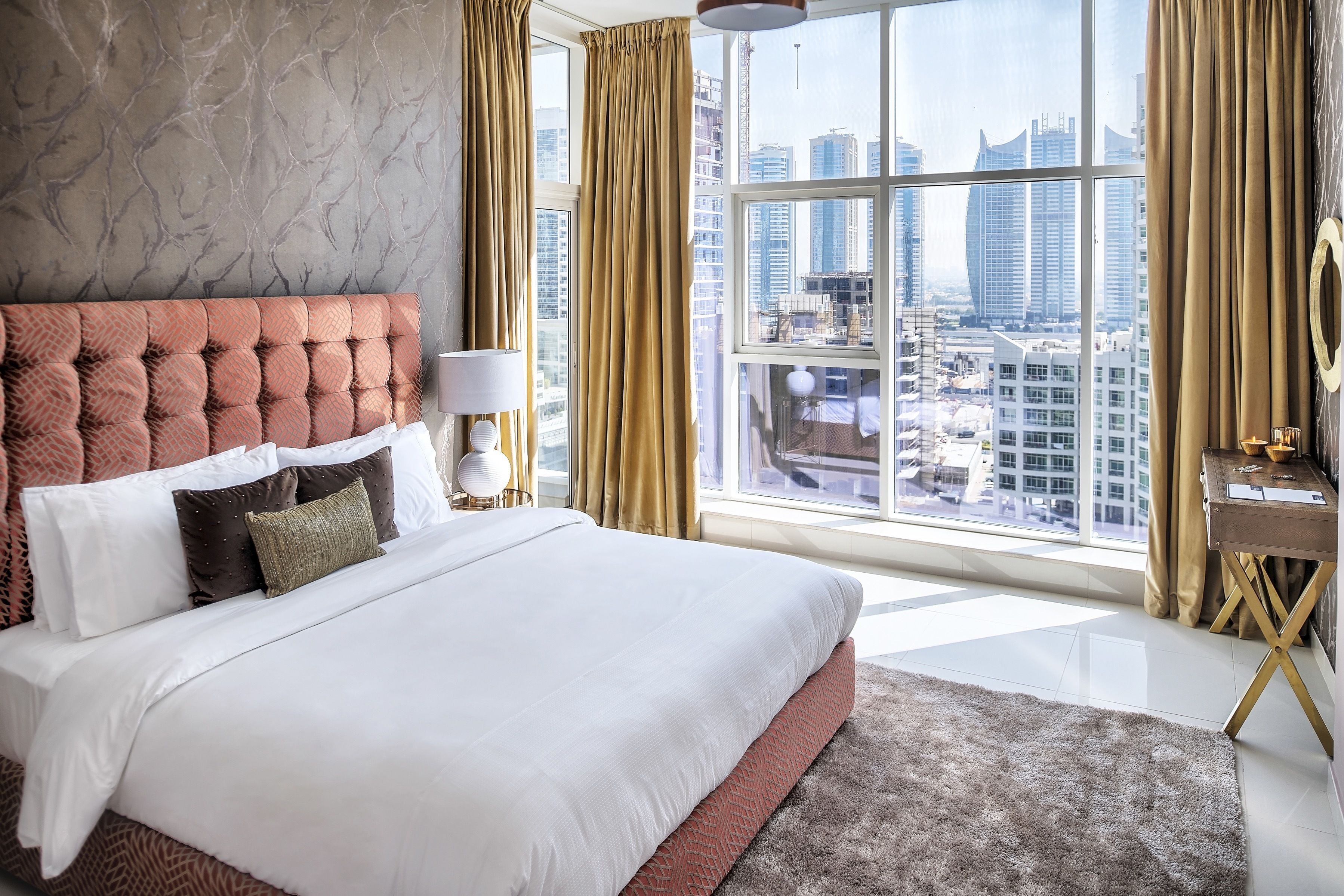 Design Apartment, 2 Bedrooms, Marina View, Sea Facing | 1 bedroom, premium bedding, pillow-top beds, in-room safe