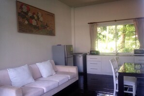 Two-Bedroom Apartment with Pool View  | Living area - Nakara Residence (Koh Samui)