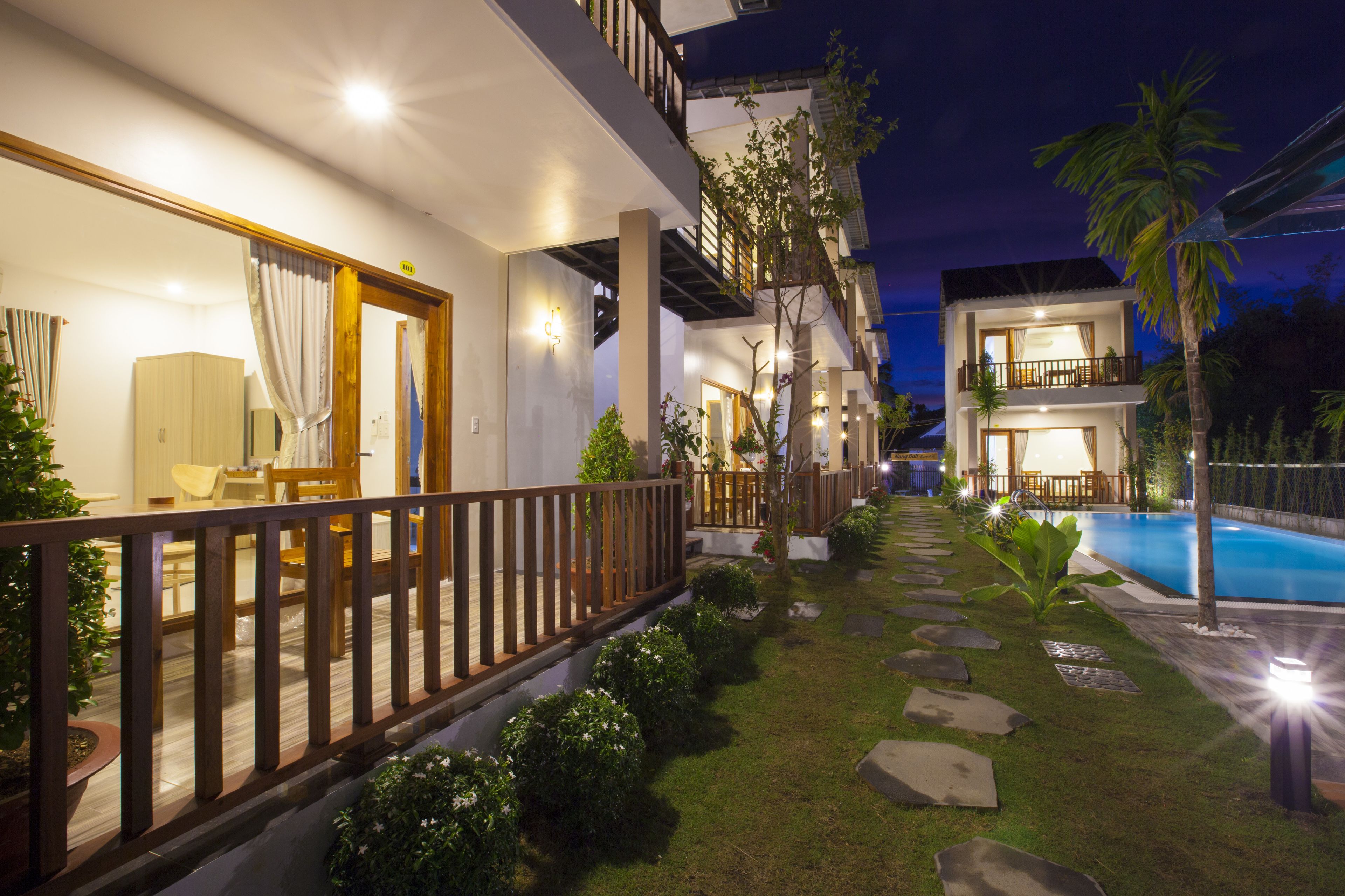 front of property – evening/night