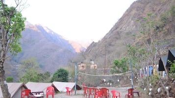 Basic Tent, River View, Beachfront | Terrace/patio