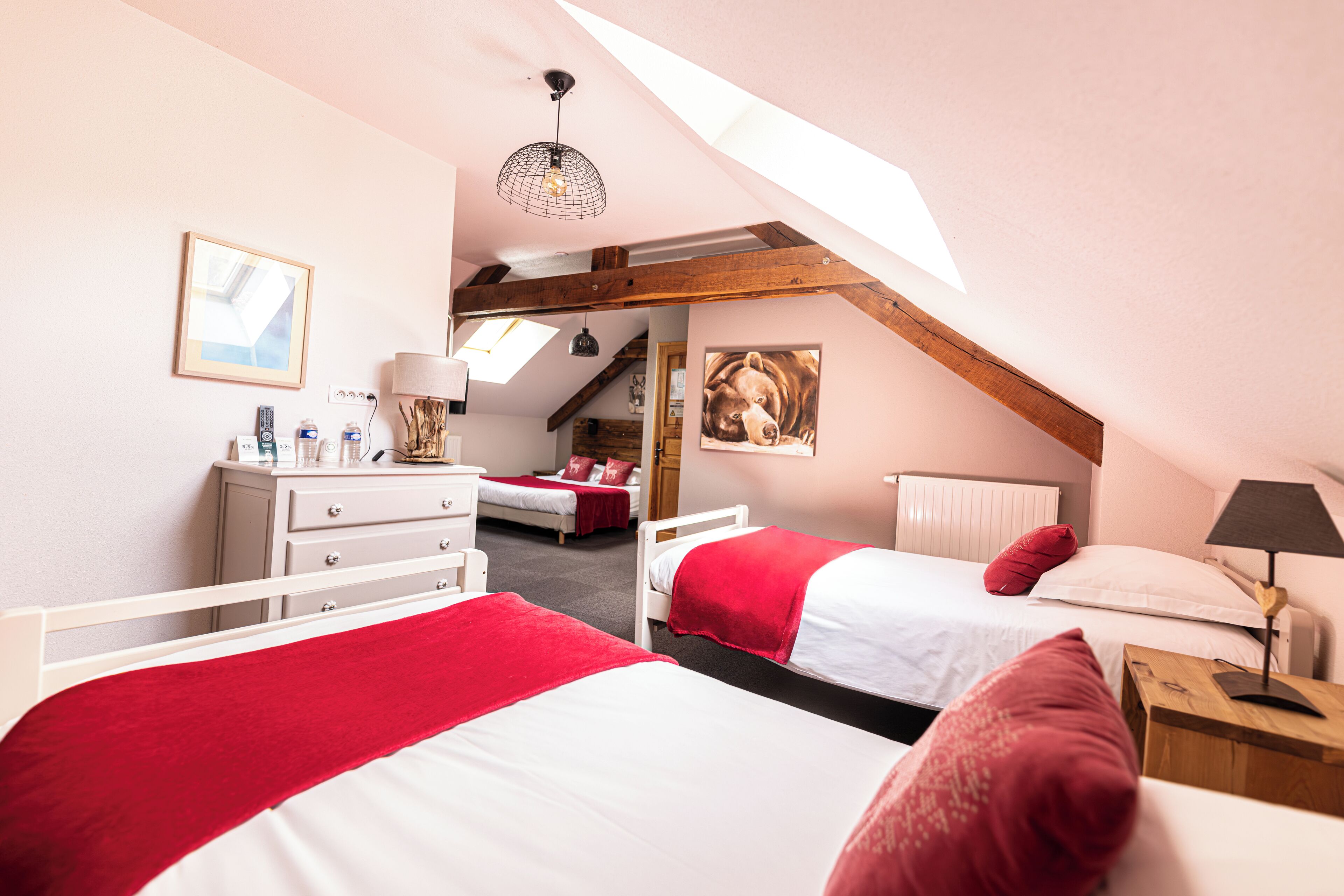 Comfort Family Room | Individually decorated, individually furnished, blackout drapes