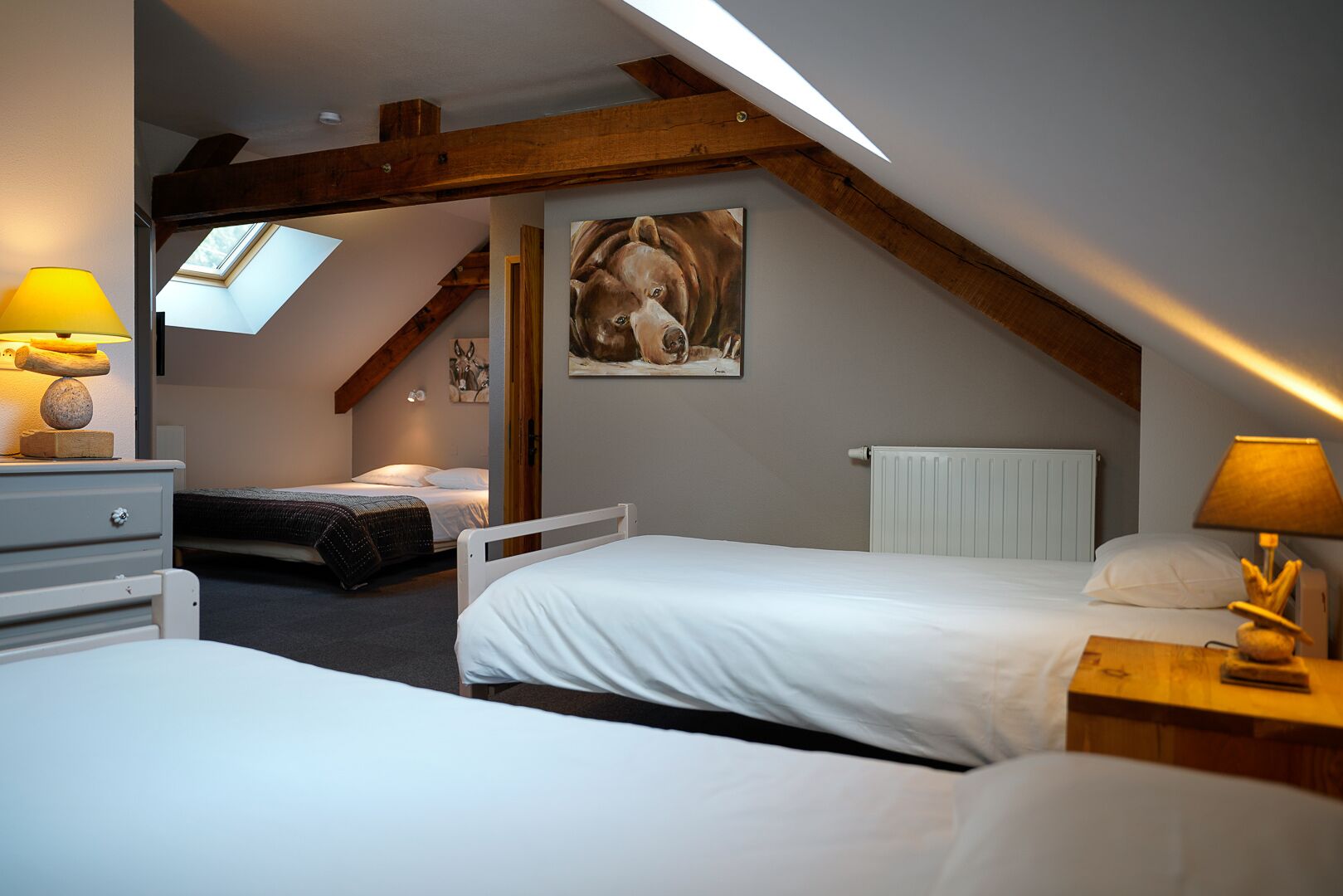 comfort family room | individually decorated, individually furnished, blackout curtains