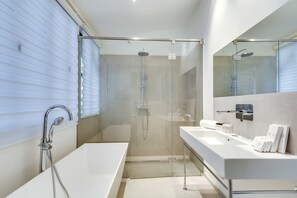 Hair dryer, towels