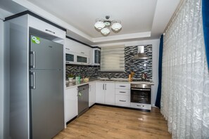 Kühlschrank, Ofen, Herdplatte, Geschirrspüler