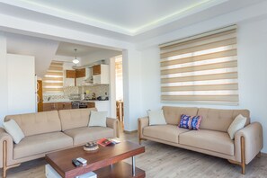 Villa, 4 Bedrooms, Private Pool | Living area | LCD TV - Tala Villa Calis 1 (Fethiye)