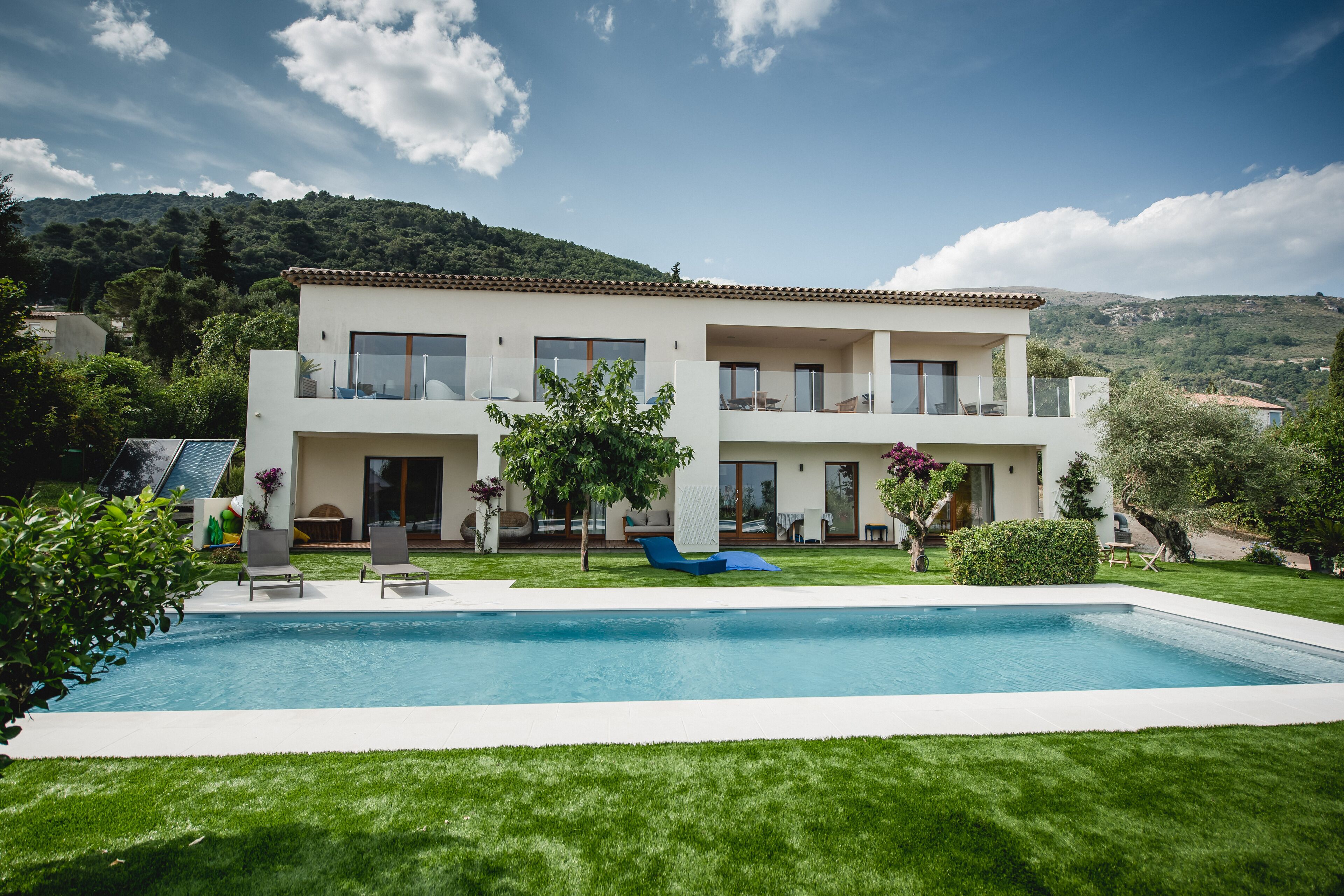 Piscine extérieure, piscine chauffée