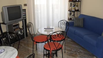 22-inch flat-screen TV with digital channels, TV