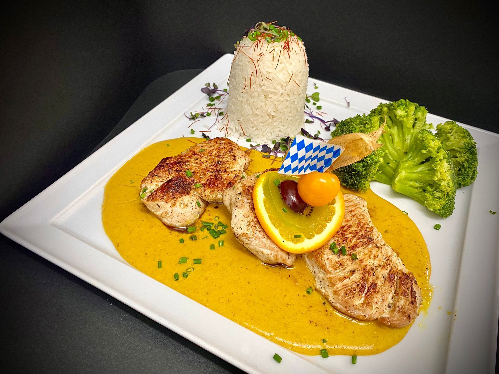 breakfast and dinner served, local cuisine