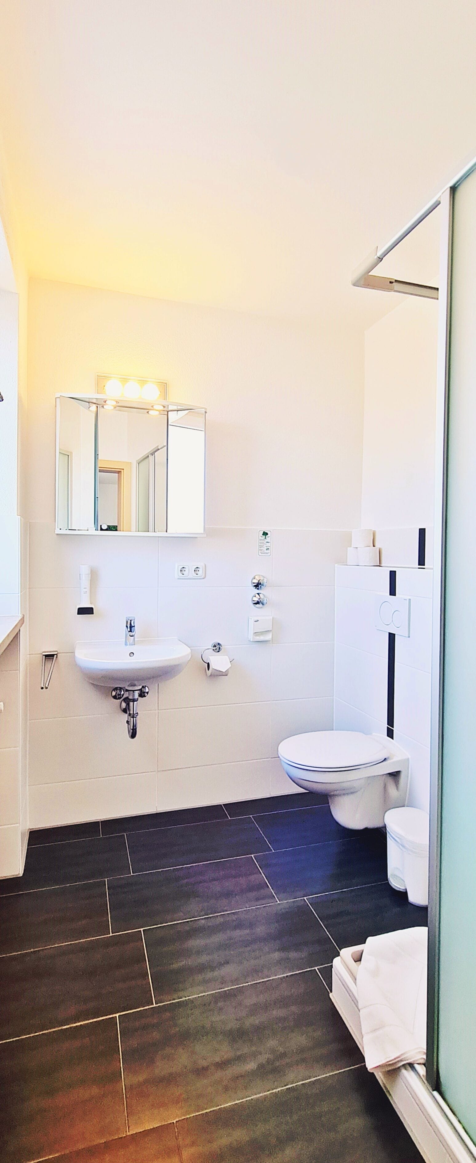 free toiletries, hair dryer, towels, soap