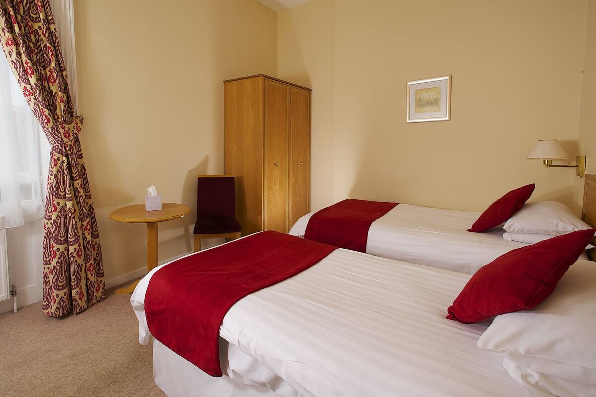 Standard Twin Room, Non Smoking | Desk, iron/ironing board (on request), WiFi (free), bed sheets
