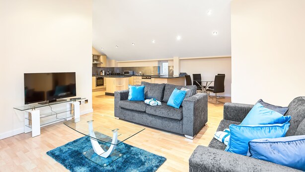 Elite-Penthouse, 3 Schlafzimmer, 2 Bäder, Executive-Etage | Wohnbereich