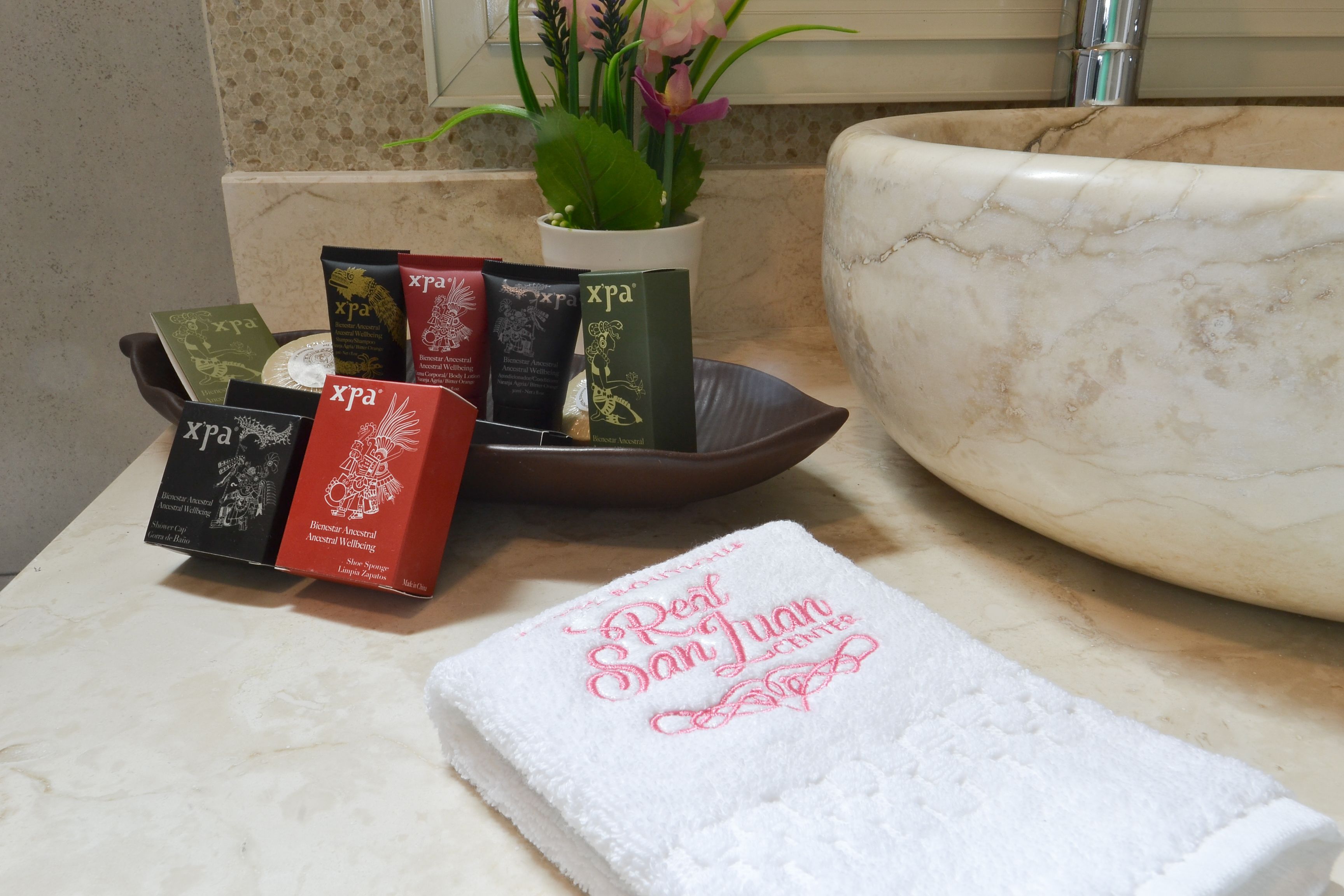 deluxe king bed suite | bathroom | shower, free toiletries, hair dryer, dressing gowns