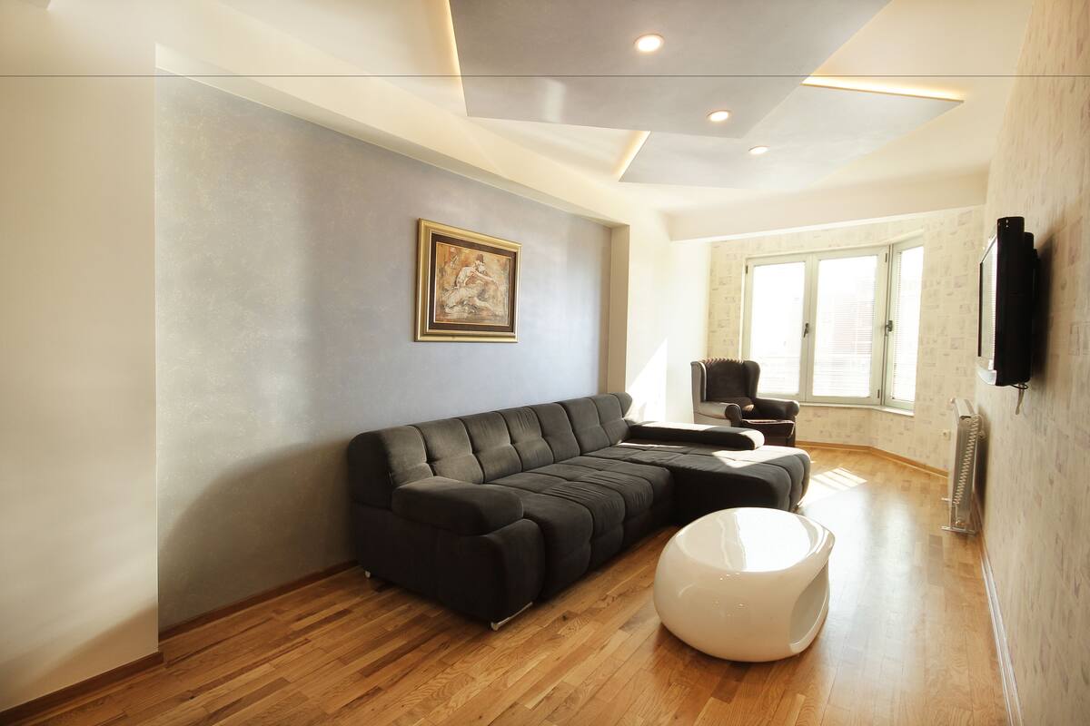 Apartamento City, 1 habitación | Sala de estar | Una televisión de pantalla plana