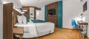 Down comforters, minibar, in-room safe, desk