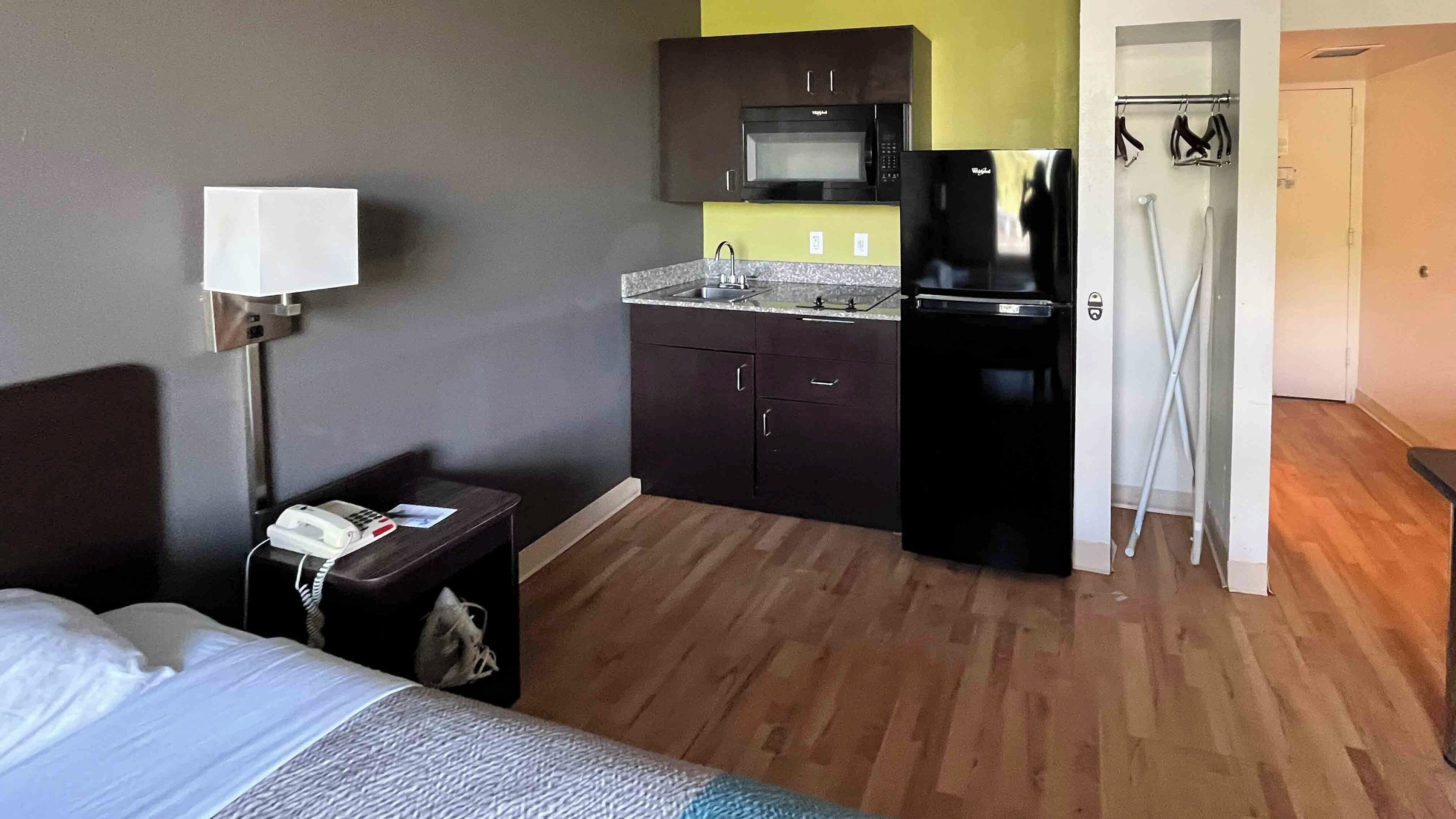 Blackout drapes, free WiFi, bed sheets, wheelchair access