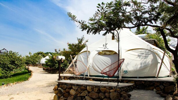 Tent, 1 Queen Bed, Mountain View | Bathroom | Shower, towels - Tendo Glamping (Amatlán)