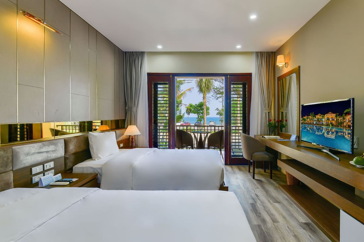 Memory-foam beds, minibar, in-room safe, desk
