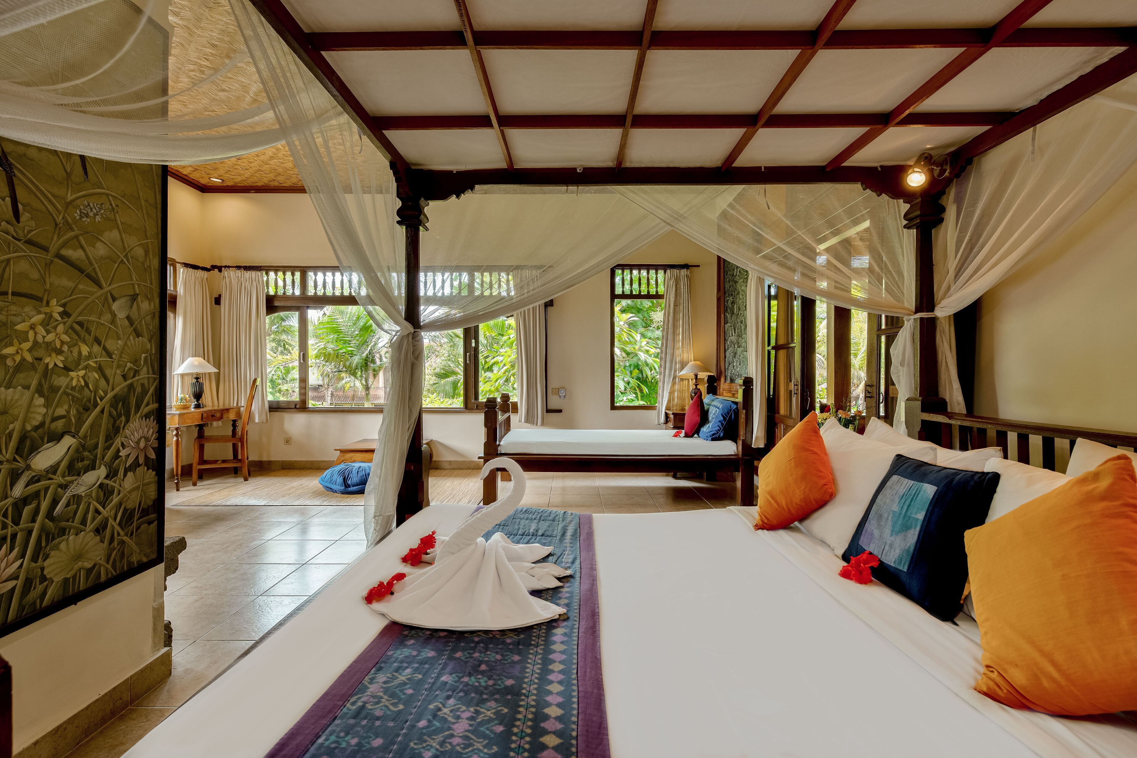 two bedroom family room | minibar, in-room safe, individually furnished, desk