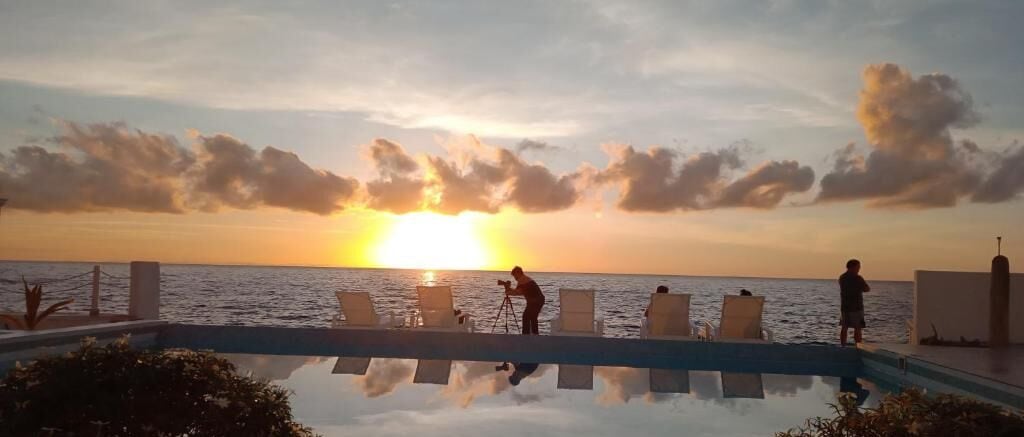 on the beach, snorkelling