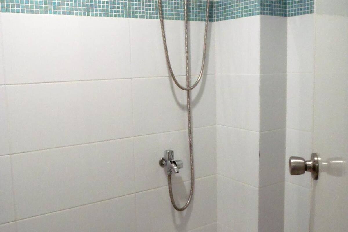 shower, free toiletries, towels