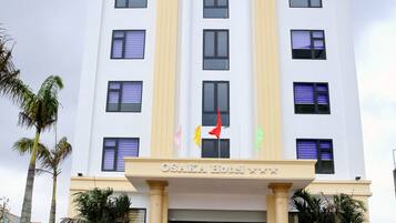 Façana frontal de l'allotjament