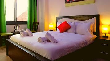 Kamar Double Deluks | 1 kamar tidur, seprai katun Mesir, seprai premium, dan busa memori