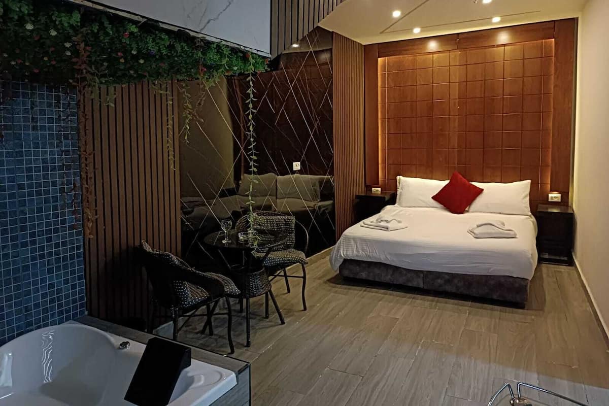 Romantische kamer, 1 tweepersoonsbed | 1 slaapkamer, lakens van Egyptisch katoen, luxe beddengoed