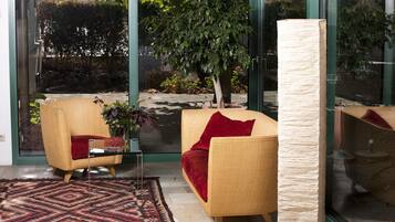 Sitteområde i lobbyen