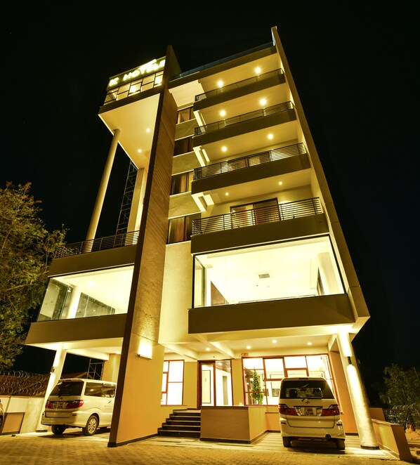 Front of property - evening/night - K Hotels (Entebbe)
