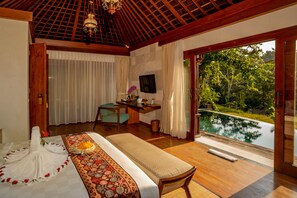 One Bedroom Jungle Pool Villa | Premium bedding, minibar, in-room safe, desk - Nau Villa Ubud (Sebatu)