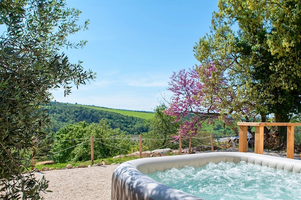 Glamping Eco-suite con colazione e vasca idromassaggio esclusiva | Eigener Whirlpool