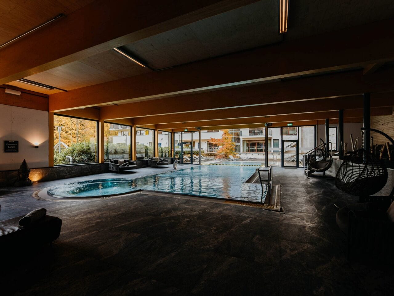 indoor pool, outdoor pool