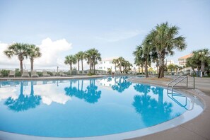 A heated pool
