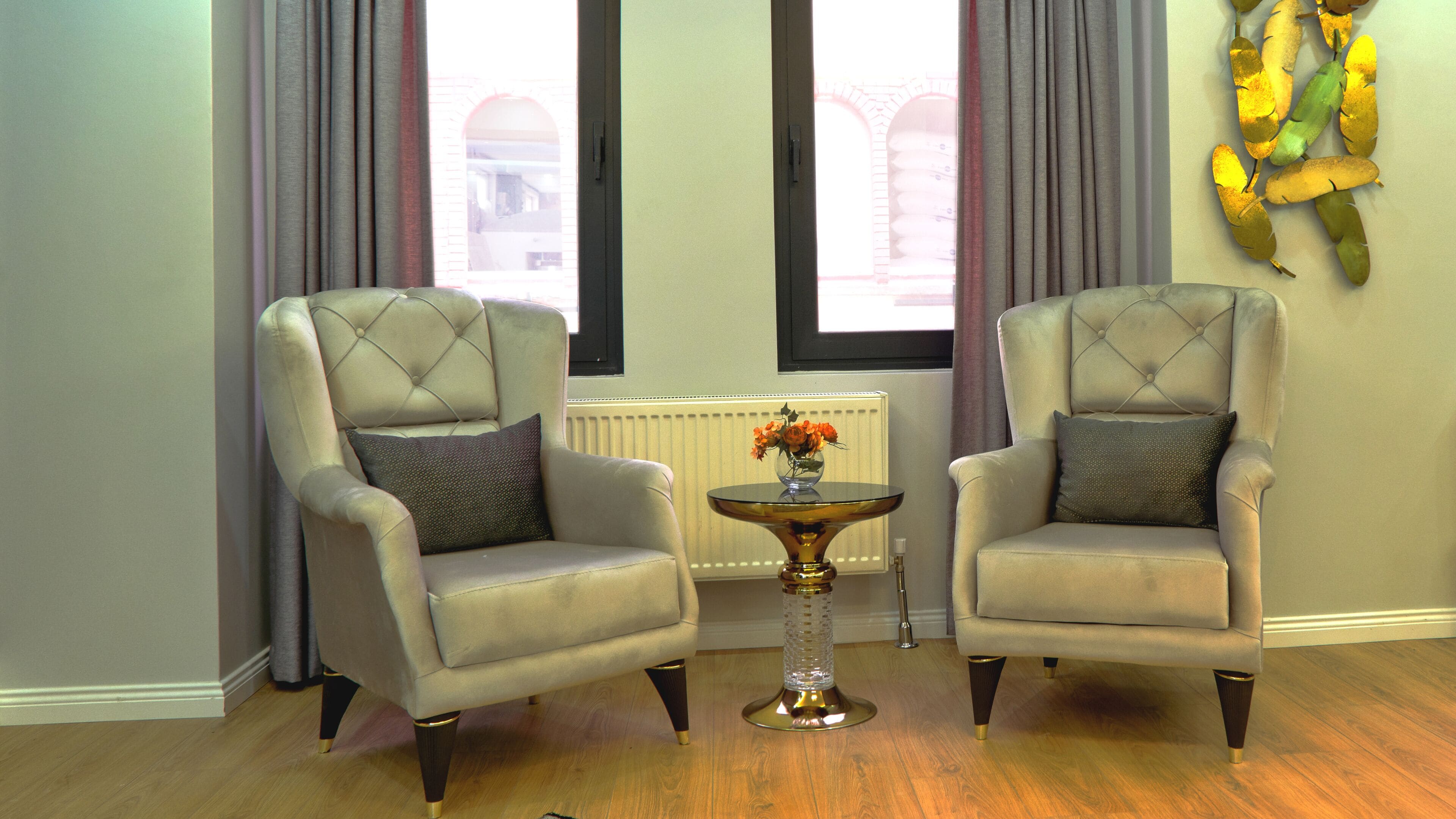 deluxe studio | living area | 43-inch lcd tv with cable channels