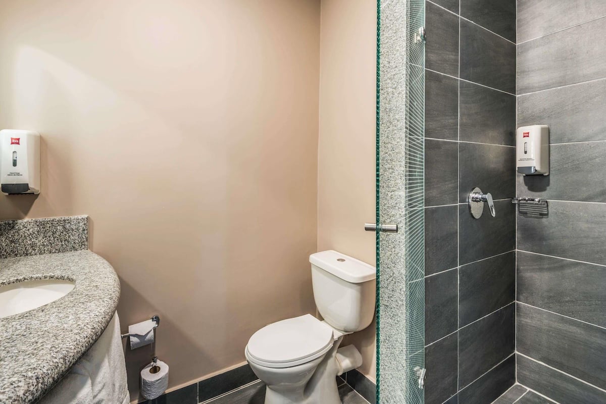 In-room safe, desk, laptop workspace, soundproofing