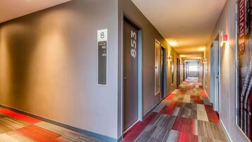 In-room safe, desk, laptop workspace, soundproofing