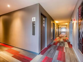 In-room safe, desk, laptop workspace, soundproofing