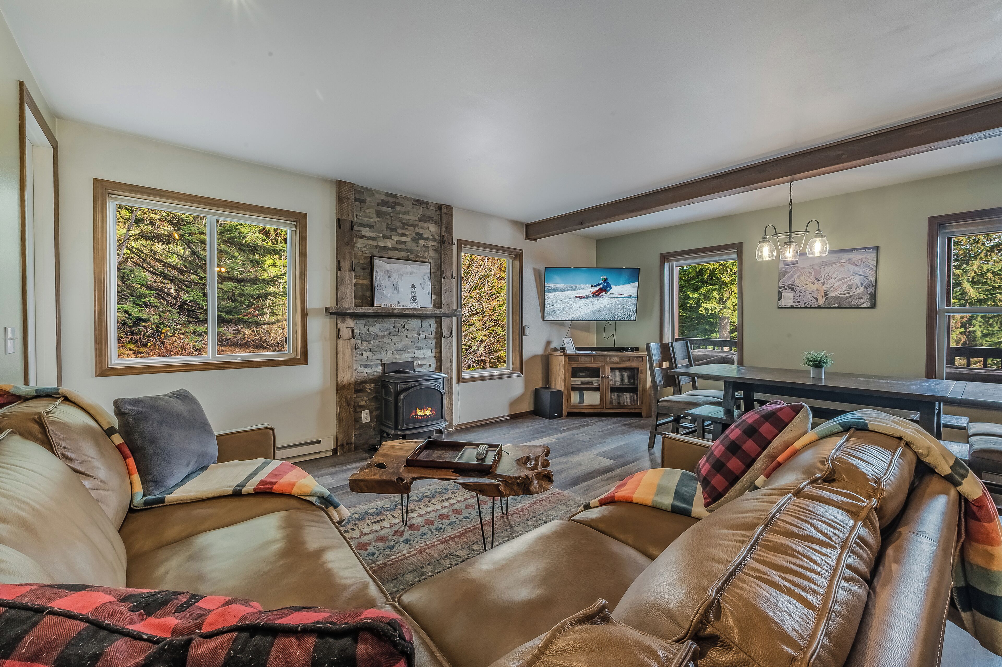 Smart TV, lareira, videogames, DVD player