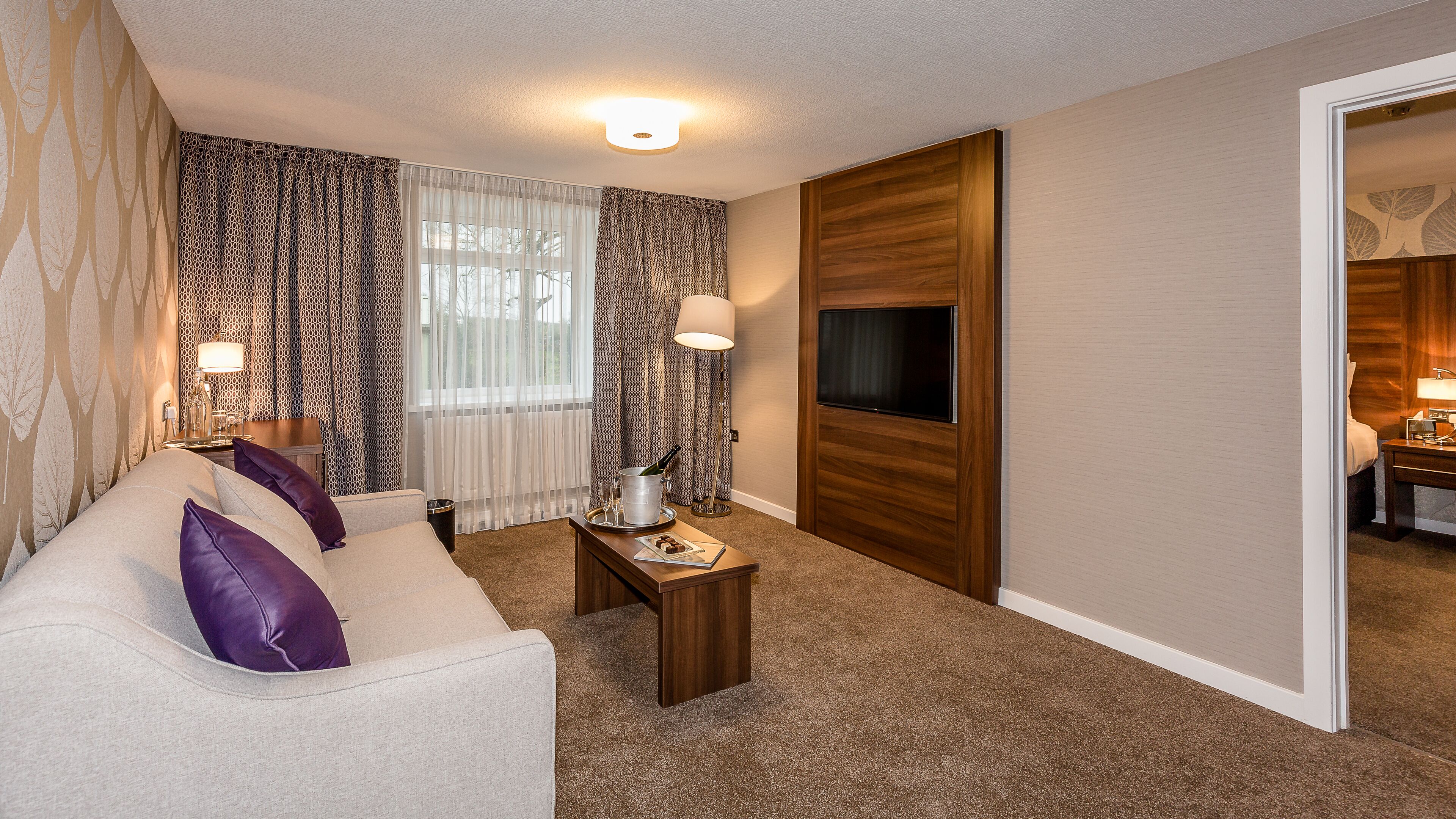 luxury suite | 1 bedroom, premium bedding, blackout curtains, iron/ironing board