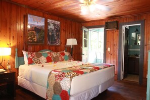 Standard Room, 1 King Bed, Balcony (The River Rock Room) | Premium bedding, free WiFi, bed sheets - The Riverside Lodge at Chimney Rock (Chimney Rock)