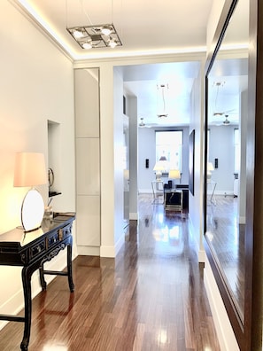 MONDRIAN Suite, 2 Bedrooms (Main Market Square view, 180 m2) | Living area | 55-inch flat-screen TV with cable channels, TV, Netflix