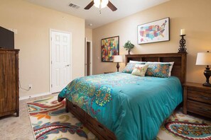 2 bedrooms, premium bedding, iron/ironing board, free WiFi