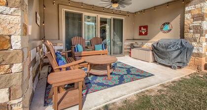 Spacious, ground floor, upscale and gated on the Guadalupe River! Pool!