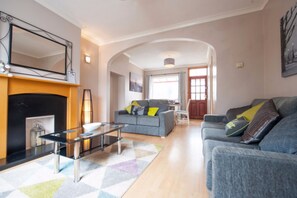 House, 3 Bedrooms | Living area | 43-inch flat-screen TV with digital channels, TV - Holiday Home - Sleeps 7 (Hinckley)