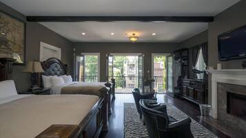 Chambre, 2 grands lits